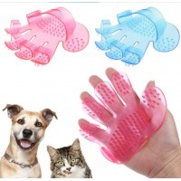 Comb Hair Rubber Glove Pet Puppy Hair Grooming Massage Mitt Dog Bath Brush